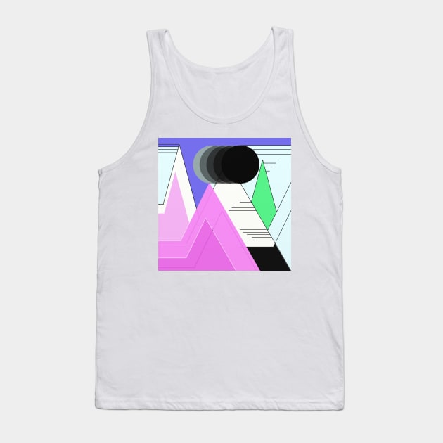 Geometric Landscape Tank Top by GalartCreations